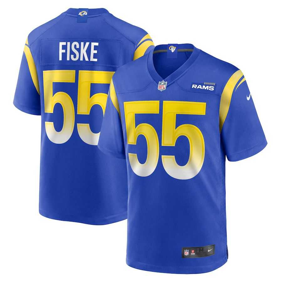 Men & Women & Youth Los Angeles Rams #55 Braden fiske Blue vapor untouchable limited Jersey